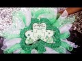 DIY:  St. Patrick's Day Deco Mesh Wreath || Quick and Easy