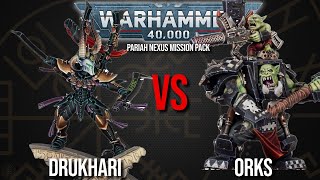 Drukhari Vs Orks - Warhammer 40k 10th Edition