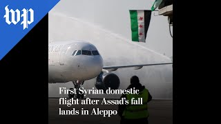 First Syrian domestic flight after Assad’s fall lands