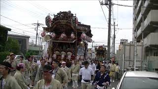 熊谷うちわ祭　２０１９年　北大通りの３町巡行