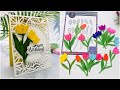 New Released Die Cut - TULIP FLOWER DIE TUTORIAL - #Alinacutle® #AlinaCraft