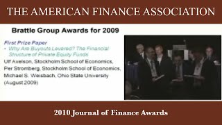 2010 Journal of Finance Awards