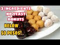 50 pesos lang? Makakagawa Kana ng Instant Donuts | 3 Ingredients No Yeast Donuts | Super Easy donuts