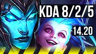 KALISTA & Thresh vs JINX & Janna (ADC) | 8/2/5 | KR Challenger | 14.20