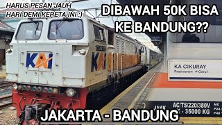 KERETA INI SELALU RAMAI PEMINAT || Naik KA Cikuray Jakarta Bandung #keretaapi #bandung #fyp