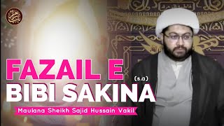 Wiladat Bibi Sakina (s.a) | Fazail Bibi Sakina (s.a) | Maulana Sheikh Sajid Hussain Vakil |