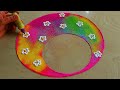 #1903 Satisfying video | Navratri rangoli design | kolam for Diwali | sand art color