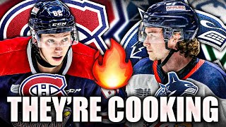 THE HABS & CANUCKS ARE COOKING RIGHT NOW: TOP PROSPECTS UPDATE (OWEN BECK & JOSH BLOOM)