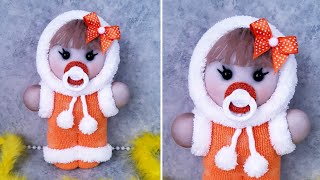 💥 VERY EASY TO MAKE/😍 Making Dolls from Thin Socks