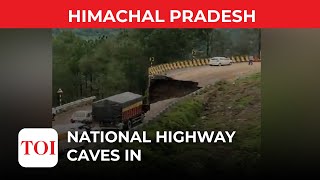 Chandigarh-Shimla National Highway collapses near Solan