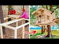 Cute DIY House With Wooden Pallets || Awesome DIY Pallet Furniture Ideas