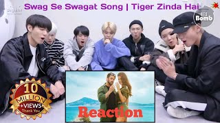 BTS Reaction to bollywood song _Swag Se Swagat Song | Tiger Zinda Hai | Salman Khan, Katrina Kaif