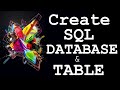 Create  DATABASE and TABLE  Using SQL Query and Microsoft SQL Server Management Studio (SSMS)