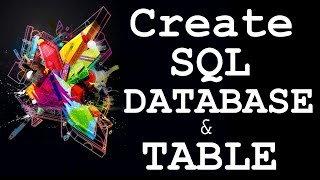 Create DATABASE and TABLE Using SQL Query and Microsoft SQL Server Management Studio (SSMS)