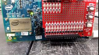 Intel Edison Python Rapid Blink All Exercise