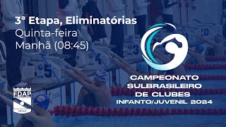 2º DIA (QUINTA-FEIRA), CAMPEONATO SULBRASILEIRO INFANTO/JUVENIL 2024