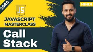 JavaScript Tutorial in Hindi #45 Call Stack Explained Simply | LIFO & Stack Overflow Example