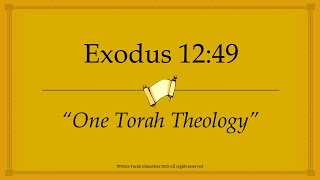 Revisiting Exodus 12:49 \