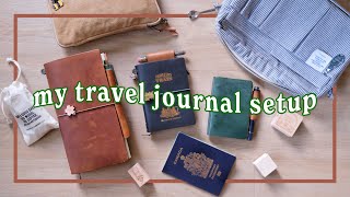 My Travel Journal Setup ✈️ Traveler’s Notebook