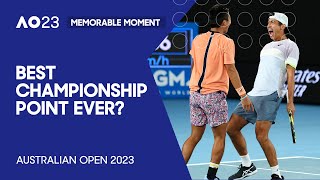 Championship Point | Hijikata and Kubler Win Title in Style | Australian Open 2023