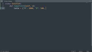 Leetcode 13. Roman to Integer in Python | Python Leetcode | Python Coding Tutorial | Python ASMR
