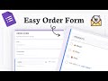 How to Make an Order Form in Google Forms (Quick Ordering Tool)