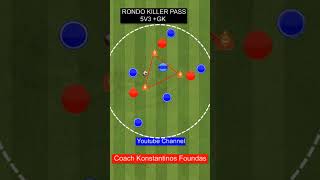 🎯Rondo Training Drills  #shorts #football #soccer