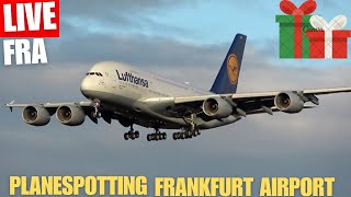 🔴Live Planespotting Frankfurt Airport #Christmasstream | 🎄Frohe Weihnachten🎅