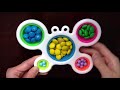 Rainbow Colors DIY Pop it, M&M DIY ideas Pop it Fidget Toys