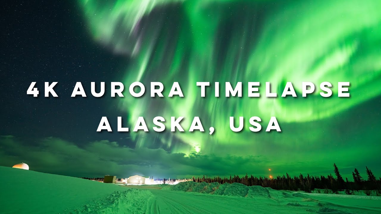 4k Aurora Timelapse Compilation From Fort Yukon Alaska Youtube