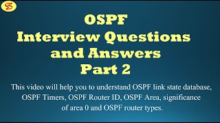 OSPF Interview Questions and Answers Part 2