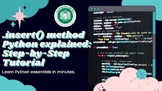 Mastering Lists in Python: Inserting Elements with the .insert() Method