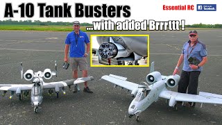 A-10 TANK BUSTER RC JETS in ACTION FIRING DREADED GAU-8 Gatling GUN/CANNON with added Brrrttt !