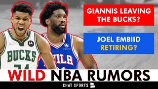 NBA Rumors: Giannis Antetokounmpo LEAVING Milwaukee? Joel Embiid RETIRING?