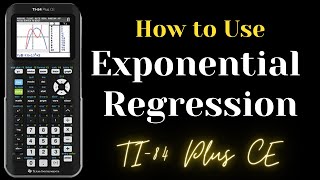 Exponential Regression on TI-84 Plus CE