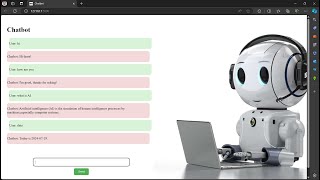 ChatBot Web Application | Flask + Python + JavaScript Full Project