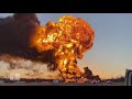 truck collides into train and ignites massive explosion 9 news australia