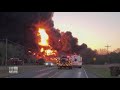 truck collides into train and ignites massive explosion 9 news australia