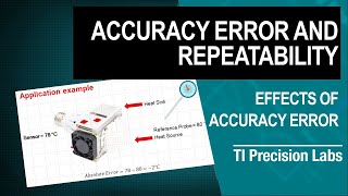 Sensor accuracy error and repeatability