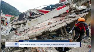 #Headline - BMKG Minta Warga Cianjur Tenang, Gempa Susulan Segera Stabil | JURNAL 19