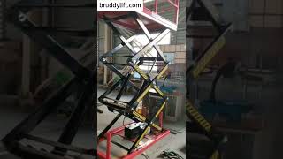 Stationary scissor lifts, custom size, height, load #cargolift #scissorlift #logistics #warehouse