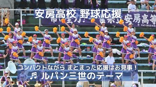 安房高校 野球応援「ルパン三世のテーマ」コンパクトながら まとまった応援はお見事！（千葉県高校野球応援2017）