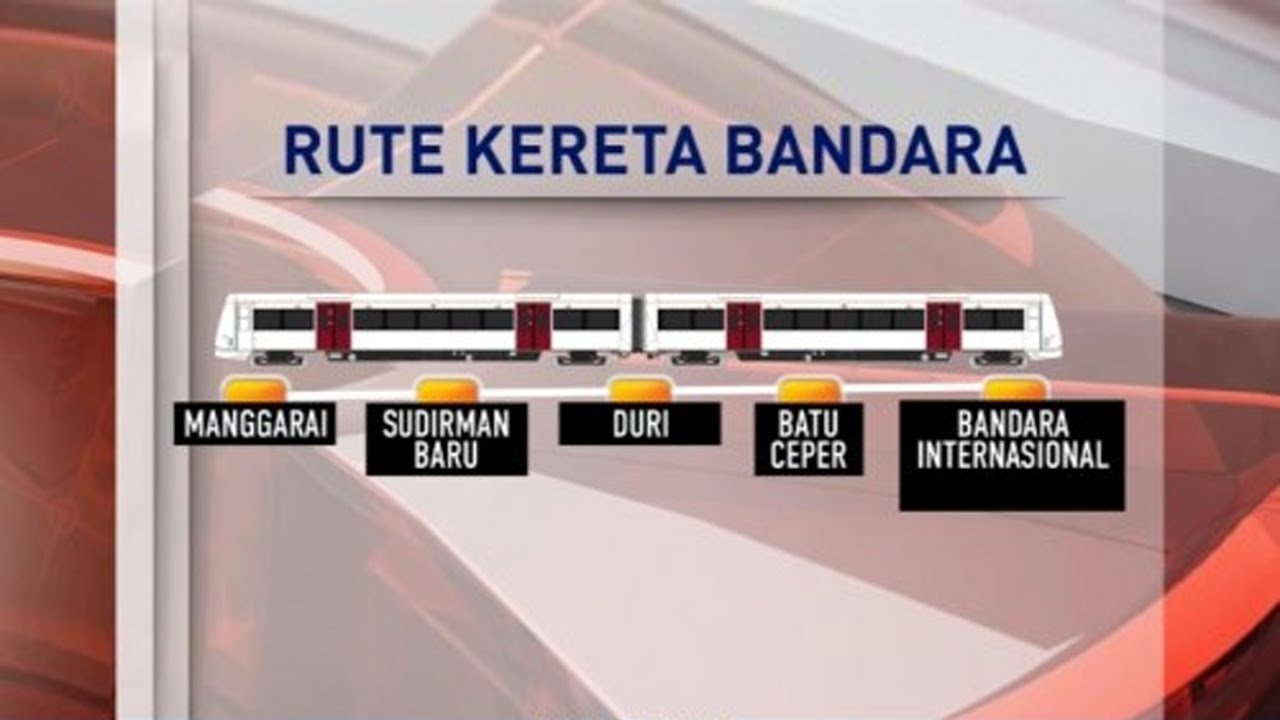 Rute Kereta Bandara Soekarno Hatta - YouTube