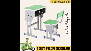 TUTORIAL VISUAL MERAKIT 1 SET MEJA SEKOLAH RANGKA BESI