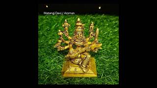 Matangi Devi / AmmanBrass Antique FinishGoddess Matangi Amman Brass