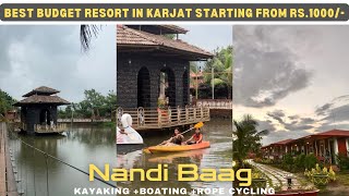 Karjat’s Budget Resort Starting from Rs.1000/- | kayaking , Rope Cycling , Boating✨