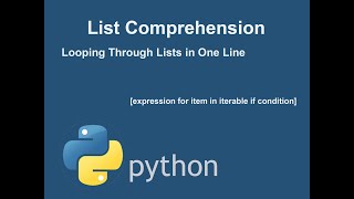 Python List Comprehension Tutorial | Looping Through Lists in One Line | Python for Beginners