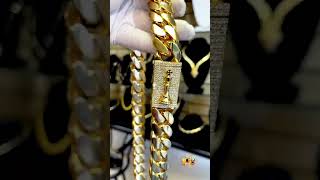 Kilogram of 14K Cuban Link Chain w/ Custom Diamond Lock