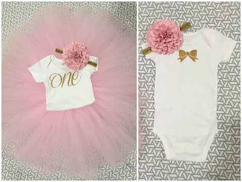 TUTORIAL: DIY 1st Birthday Onesie & Tutu Outfit TUTORIAL: DIY 1st Birthday Onesie & Tutu Outfit