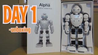 Day 1 - Unboxing ALPHA 1S  Humanoid Robot Review - Intelligent Robot like Cozmo!